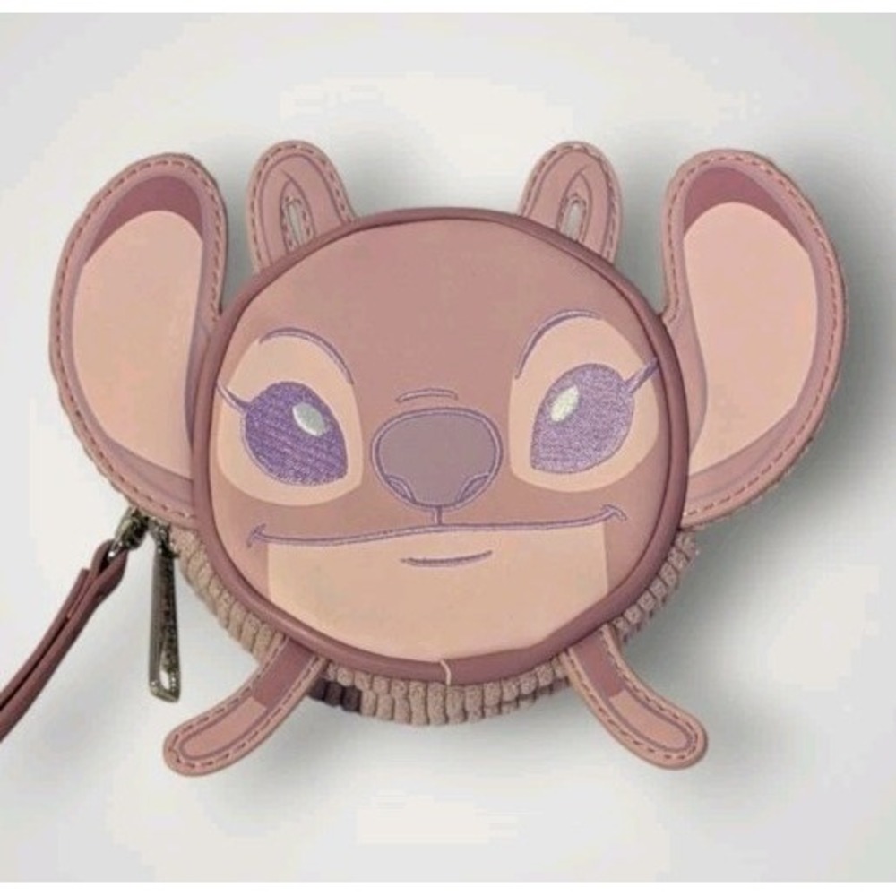 Loungefly Bag Disney Lilo & Stitch Angel Corduroy Coin Purse Wristlet Cute Small